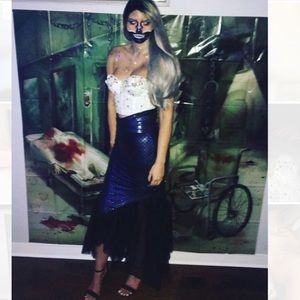 Mermaid Costume/rave bustier top